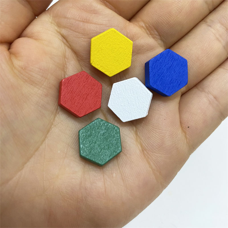 Board Game Impostor - 50 parça ahşap altıgen prizma oyunu