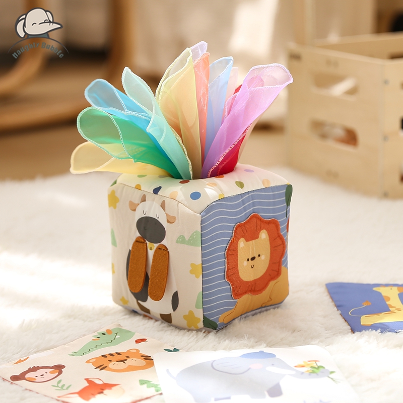 Board Game Box - Montessori Oyuncaklar Sihirli Pamuk Hayvan Doku