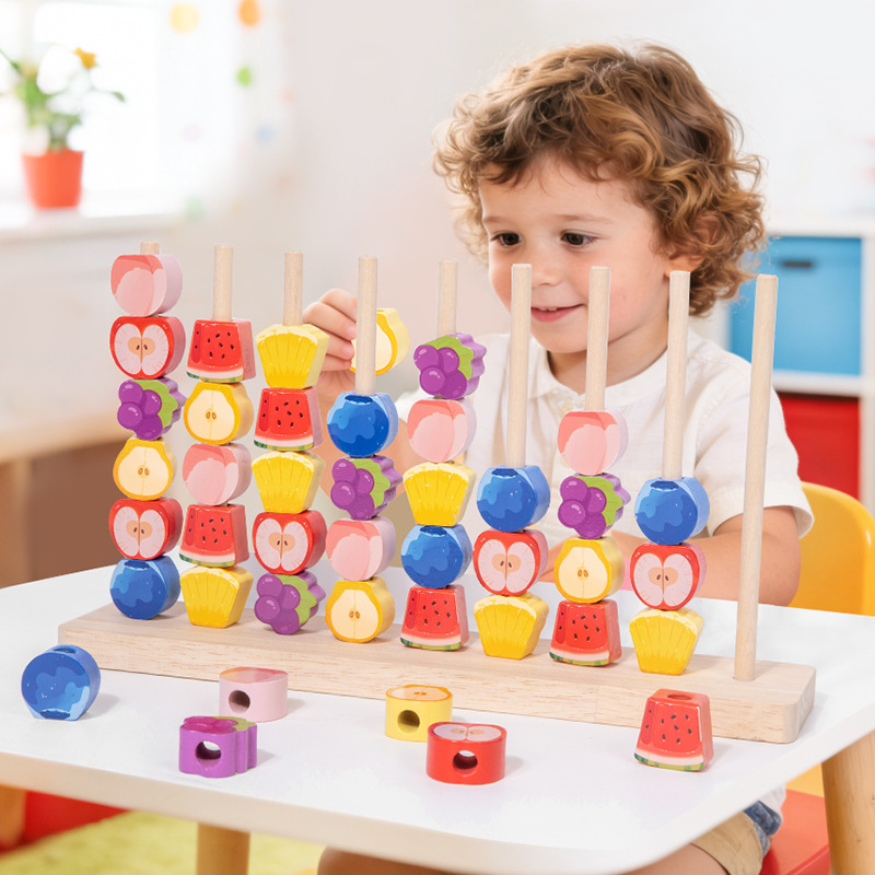 Board Game Sequence - Sağdan Soluna Dokunmatik Renkli Büyük Ahşap