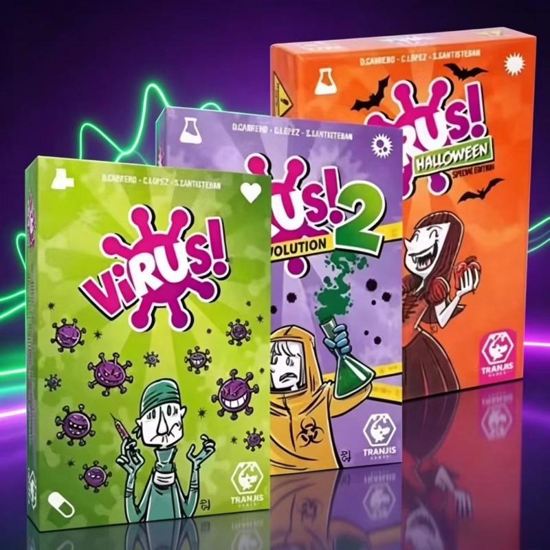 Board Game Virus - Aile Stratejisi Kart Oyun Seti Virüs
