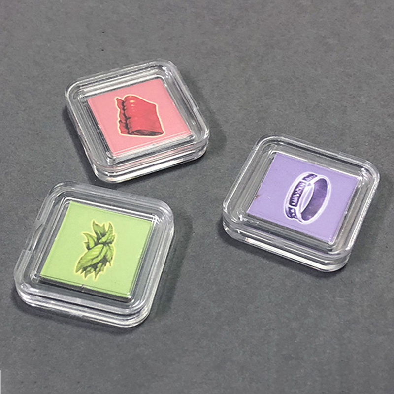 Board Game Impostor - 10 adet kare şeffaf plastik koruyucu