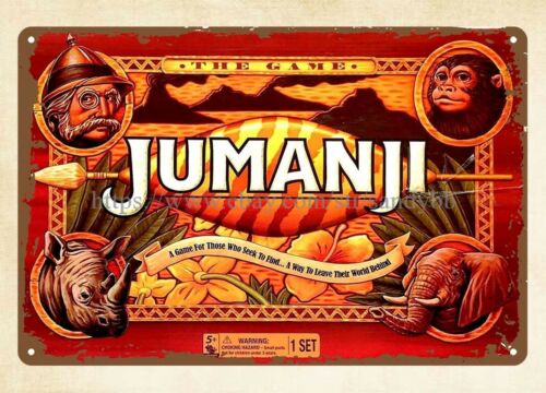 Board Game Jumanji - 1995 Jumanji masa oyunu metal teneke