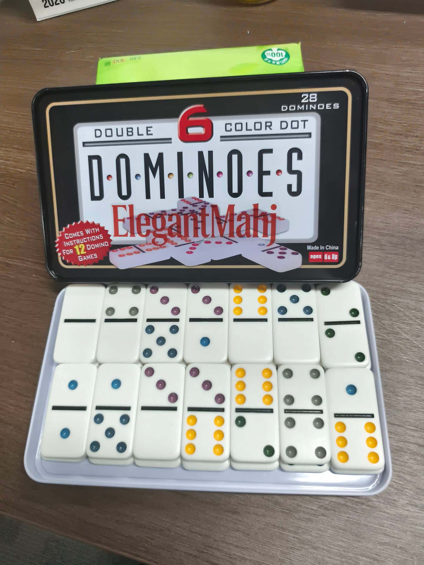 ElegantMahj Çift Altılı Domino - Board Game Box incelemesi ve fiyatı