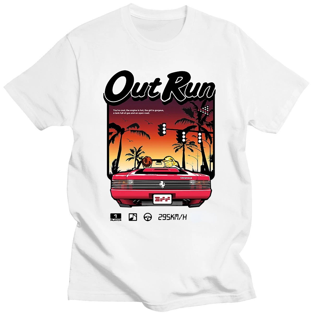 90s Vintage Out Run üst T Shir - Board Game Viral incelemesi ve fiyatı